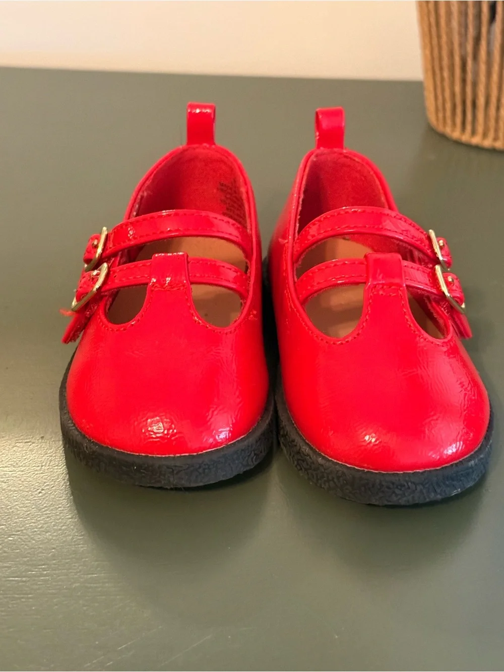 Old Navy Girls' Red Mary Janes & Rose Gold Chelsea Boots - toddler 6